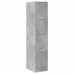 vidaXL Apothecary Cabinet Concrete Grey 30x41x144,5 cm Engineered Wood 4