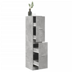 vidaXL Apothecary Cabinet Concrete Grey 30x41x144,5 cm Engineered Wood 1