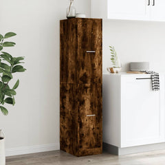 vidaXL Apothecary Cabinet Smoked Oak 30x41x144,5 cm Engineered Wood 3