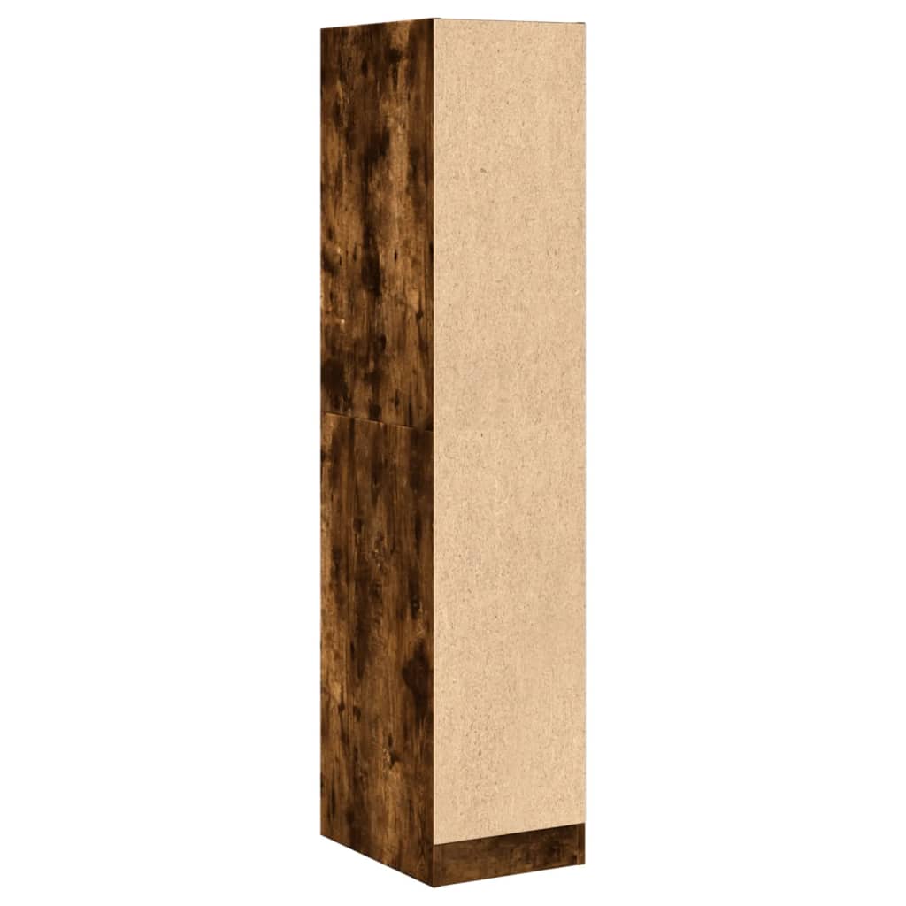 vidaXL Apothecary Cabinet Smoked Oak 30x41x144,5 cm Engineered Wood 6