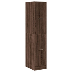 vidaXL Apothecary Cabinet Brown Oak 30x41x144,5 cm Engineered Wood 4