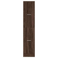 vidaXL Apothecary Cabinet Brown Oak 30x41x144,5 cm Engineered Wood 5