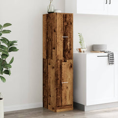 vidaXL Apothecary Cabinet Old Wood 30x41x144,5 cm Engineered Wood 3
