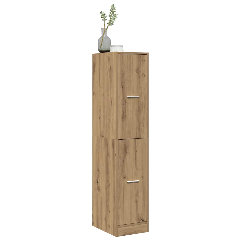 vidaXL Apothecary Cabinet Artisian Oak 30x41x144,5 cm Engineered Wood 3