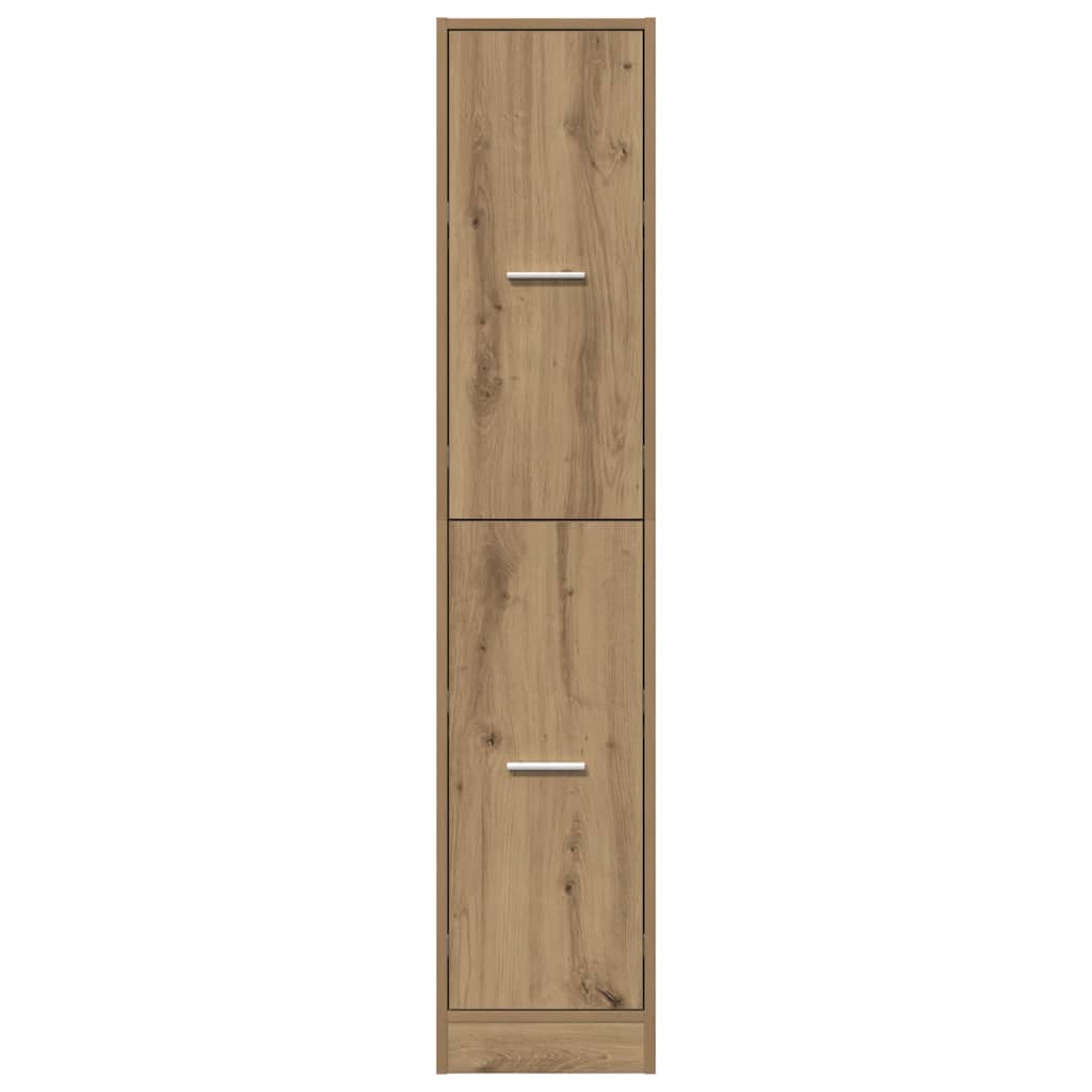 vidaXL Apothecary Cabinet Artisian Oak 30x41x144,5 cm Engineered Wood 6