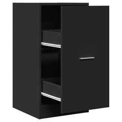 vidaXL Apothecary Cabinet Black 40x41x77,5 cm Engineered Wood 2