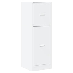 Apothecary Cabinet White Engineered Wood, image 4