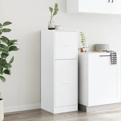 Apothecary Cabinet White Engineered Wood, image 3