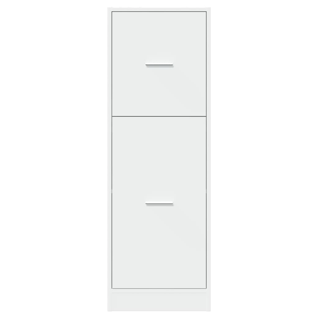 Apothecary Cabinet White Engineered Wood, image 5