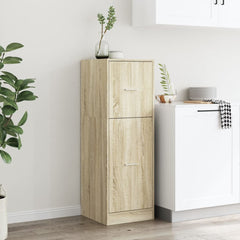vidaXL Apothecary Cabinet Sonoma Oak 40x41x118 cm Engineered Wood 3