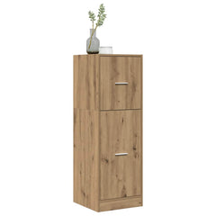 vidaXL Apothecary Cabinet Artisian Oak 40x41x118 cm Engineered Wood 4