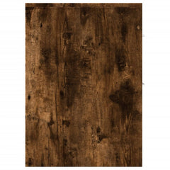 vidaXL Narrow Bathroom Cupboard with Wheels Smoked Oak Engineered Wood 5