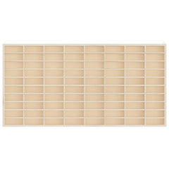 vidaXL Wooden Collector's Display Case with 80 Compartments 80x4.5x40.5cm 4