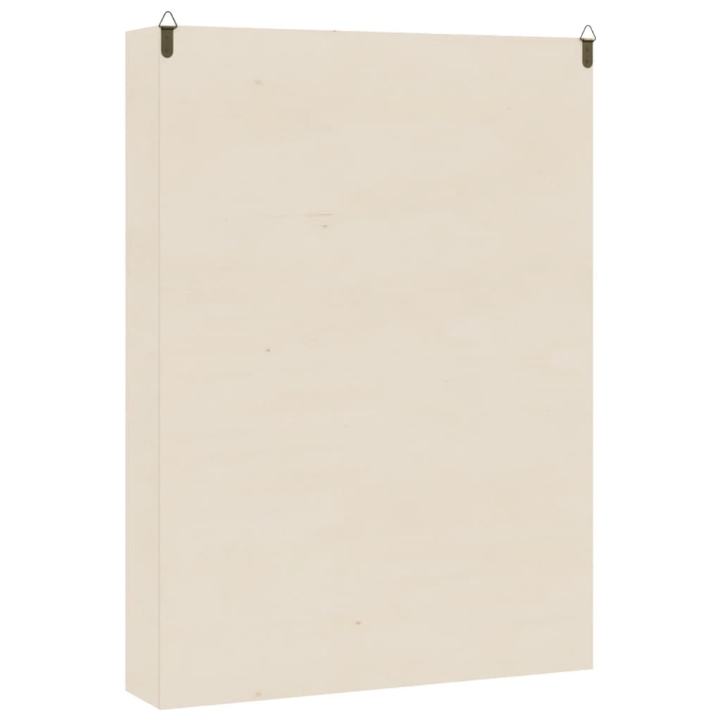 vidaXL Wooden Collector's Display Case with 6 Shelves 40x8.5x55cm 6