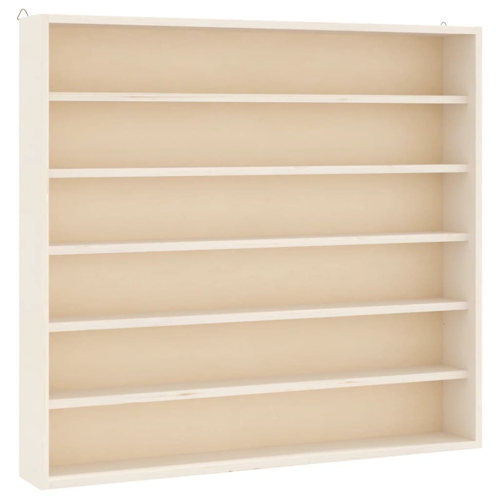 vidaXL Wooden Collector's Display Case with 6 Shelves 60x8,5x55cm 2