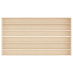 vidaXL Wooden Collector's Display Case with 6 Shelves 100x9x55 cm 4