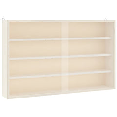 vidaXL Wooden Collector's Display Case with Doors 60x8.5x37cm 2