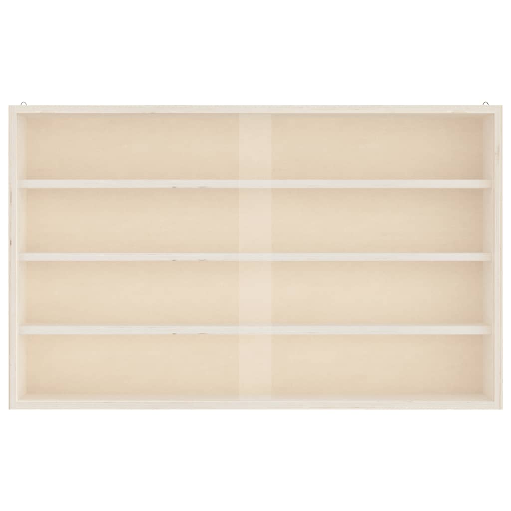 vidaXL Wooden Collector's Display Case with Doors 60x8.5x37cm 5
