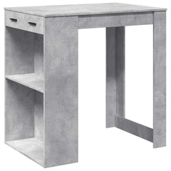 vidaXL Bar Table Concrete Grey 102x70x103.5 cm Engineered Wood 2