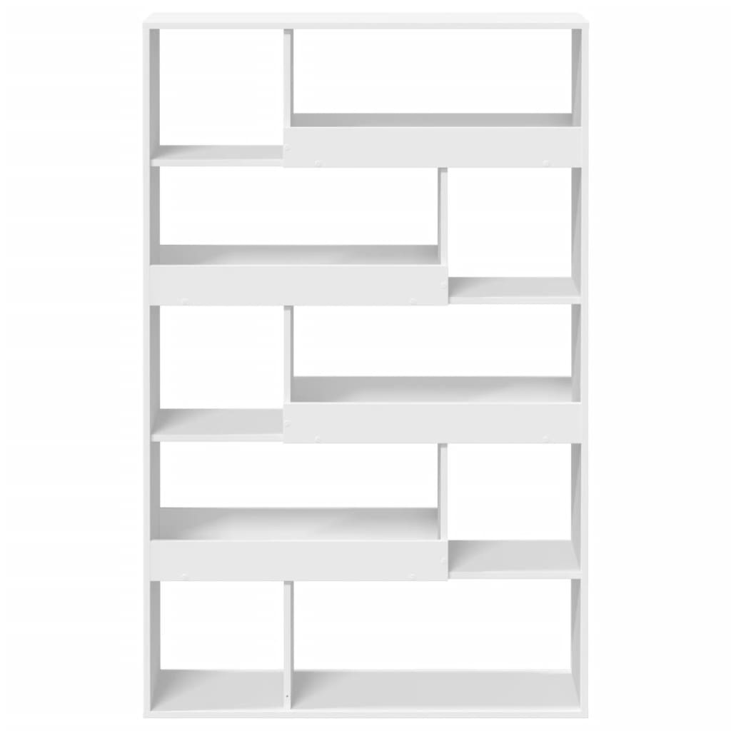 Bookcase 100x33x156.5 cm Engineered Wood White