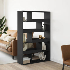Bookcase 100x33x156.5 cm Engineered Wood Black