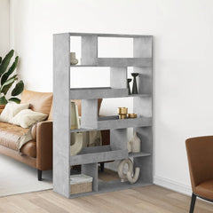 Bookcase 100x33x156.5 cm Engineered Wood Concrete grey