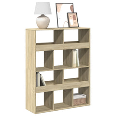 Bookcase 100x33x125.5 cm Engineered Wood Sonoma oak
