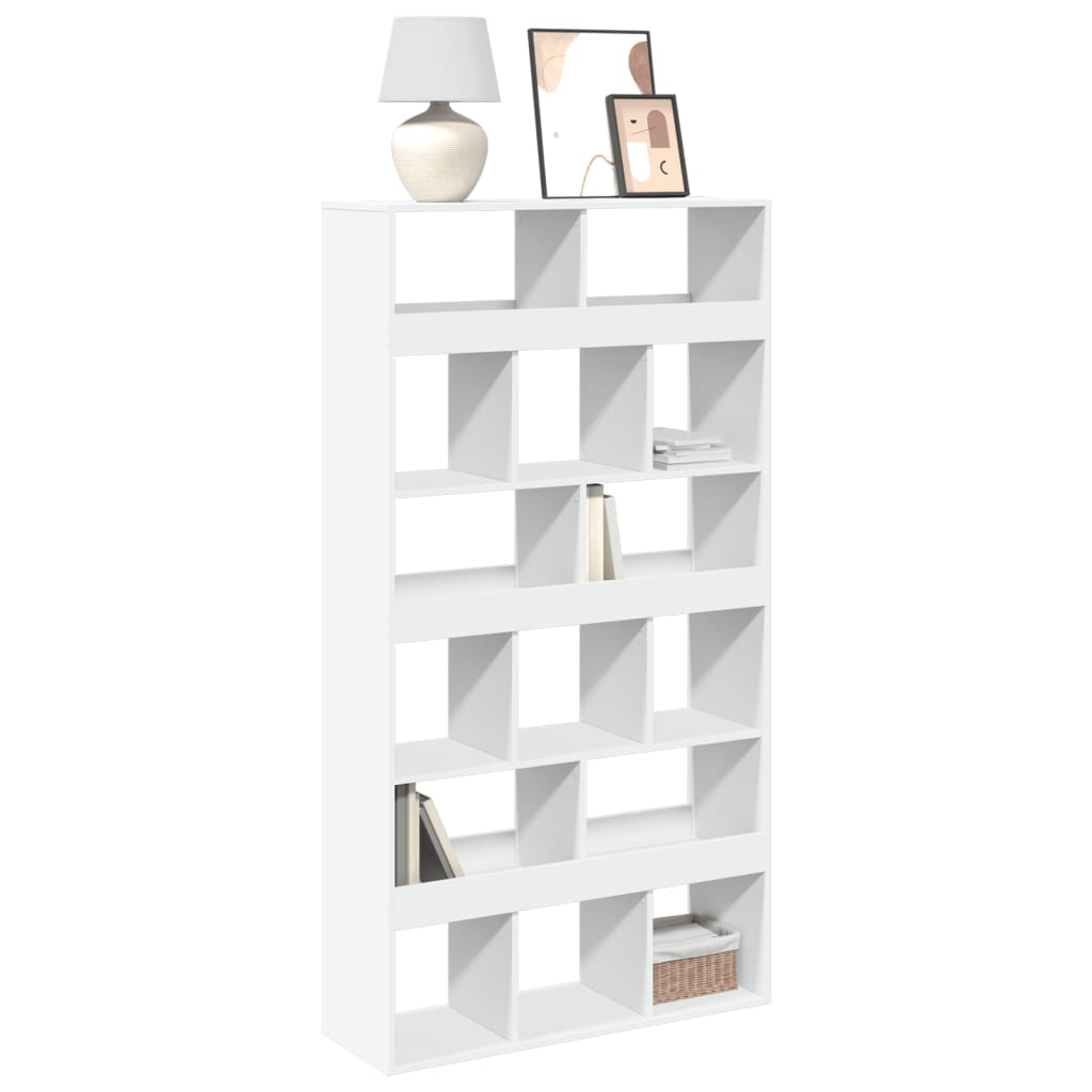 Bookcase 100x33x187.5 cm Engineered Wood White