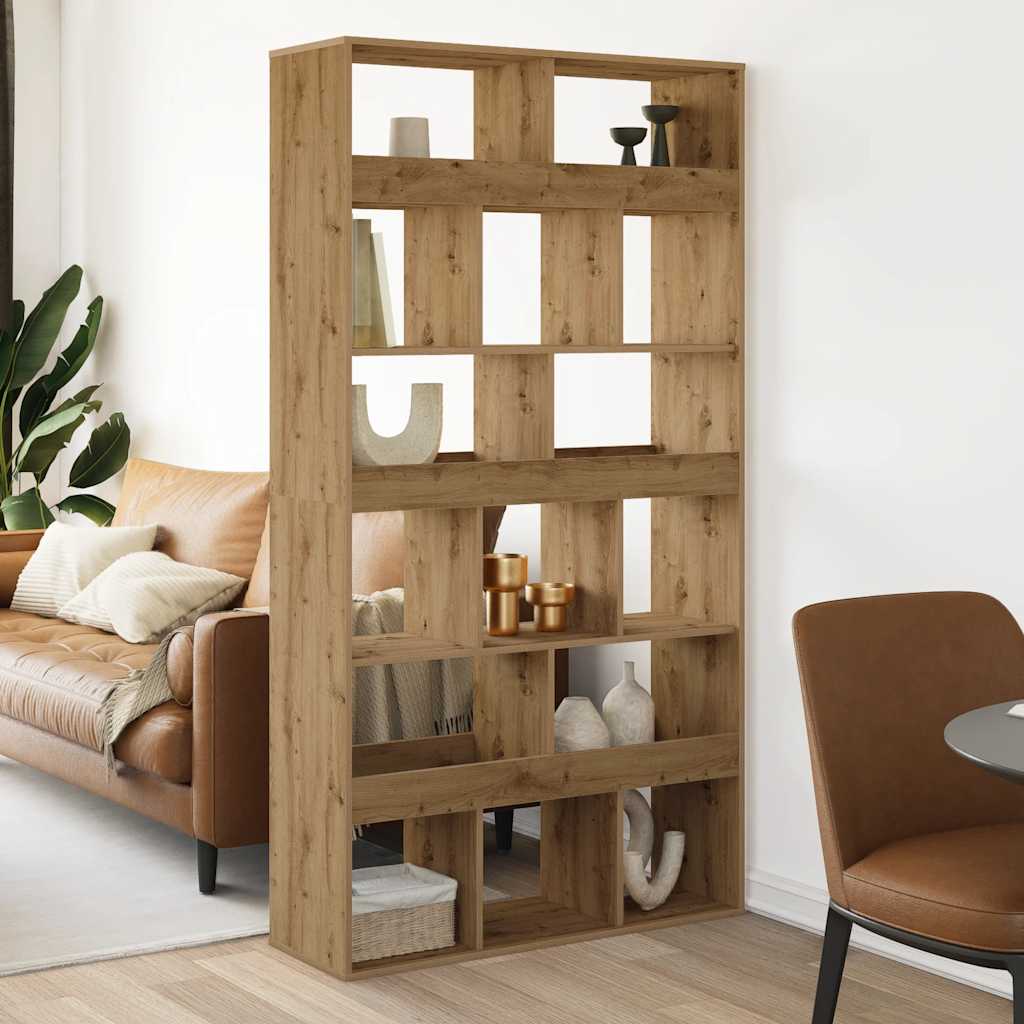 Bookcase 100x33x187.5 cm Engineered Wood Artisan oak
