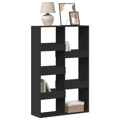 Bookcase 100x33x155.5 cm Engineered Wood Black