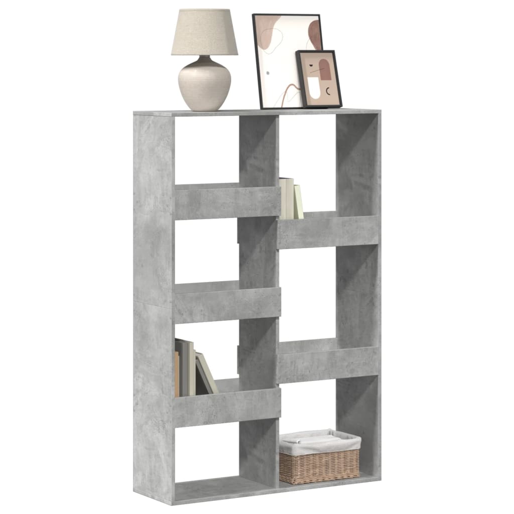 Bookcase 100x33x155.5 cm Engineered Wood Concrete grey