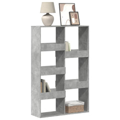 Bookcase 100x33x155.5 cm Engineered Wood Concrete grey