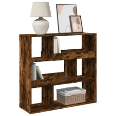 vidaXL Room Divider Smoked Oak 100x33x94.5 cm Engineered Wood 3
