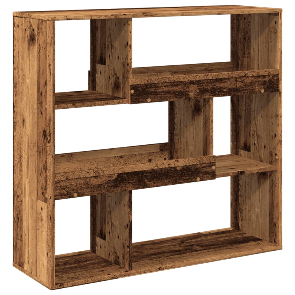 vidaXL Room Divider Old Wood 100x33x94.5 cm Engineered Wood 2