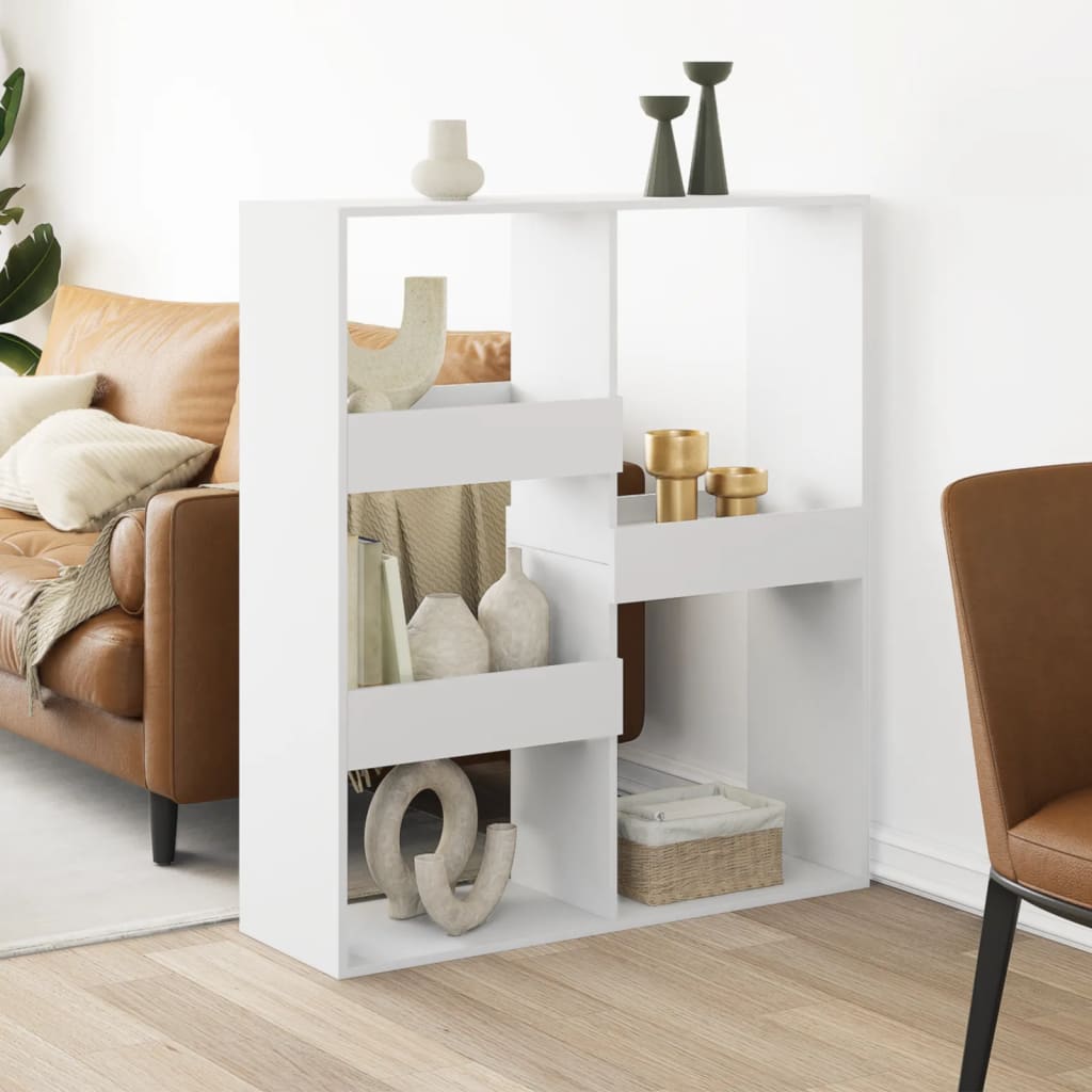 Room Divider 100x33x115 cm Engineered Wood White