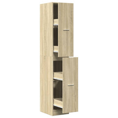 vidaXL Apothecary Cabinet Sonoma Oak 30x41x174,5 cm Engineered Wood 2