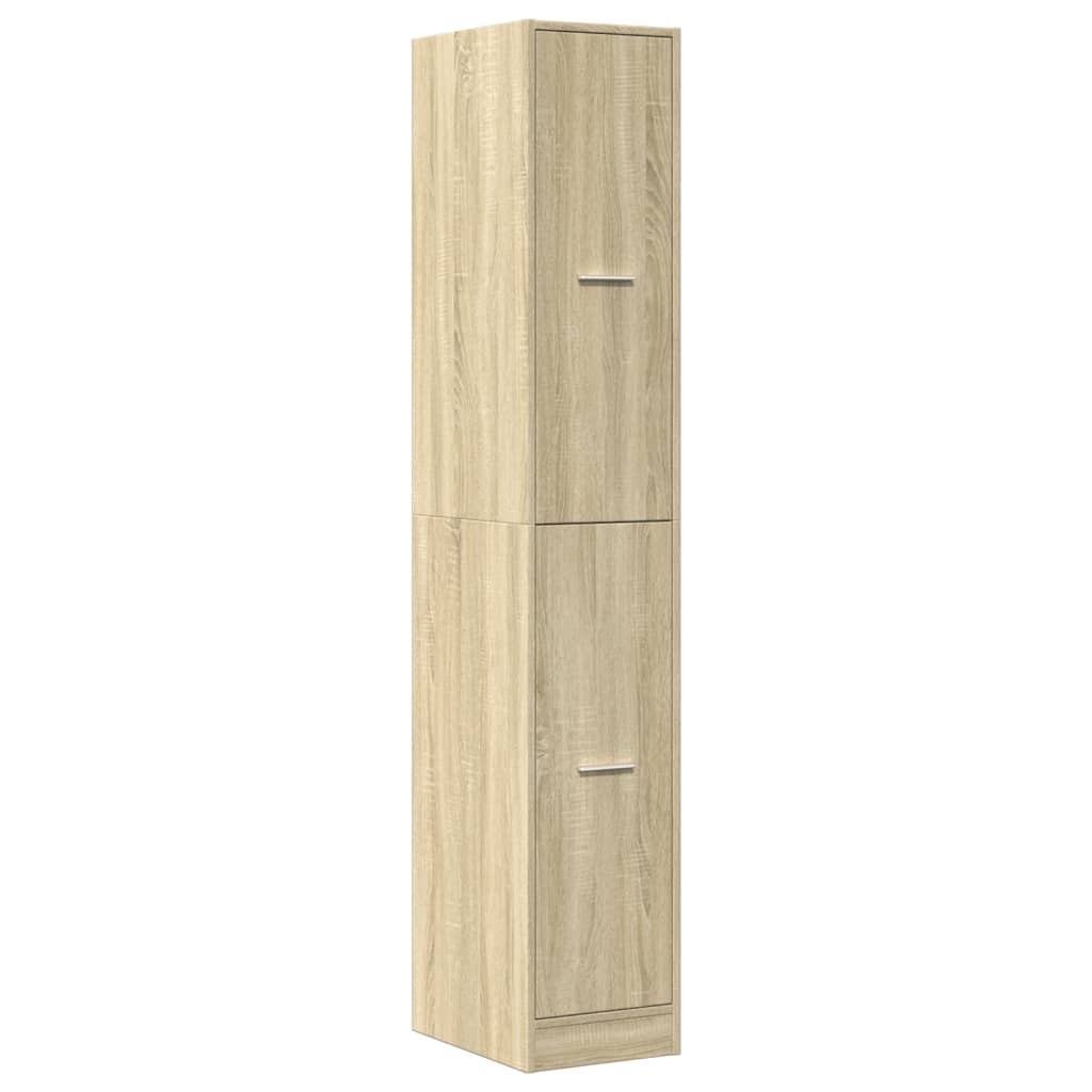 vidaXL Apothecary Cabinet Sonoma Oak 30x41x174,5 cm Engineered Wood 4