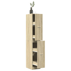 vidaXL Apothecary Cabinet Sonoma Oak 30x41x174,5 cm Engineered Wood 1