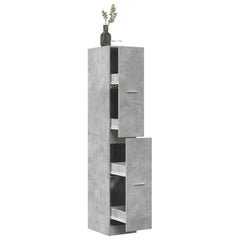 vidaXL Apothecary Cabinet Concrete Grey 30x41x174,5 cm Engineered Wood 1