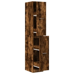 vidaXL Apothecary Cabinet Smoked Oak 30x41x174,5 cm Engineered Wood 2