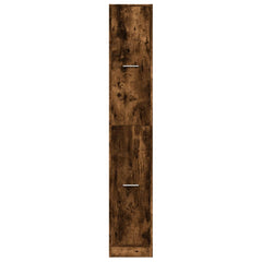 vidaXL Apothecary Cabinet Smoked Oak 30x41x174,5 cm Engineered Wood 5