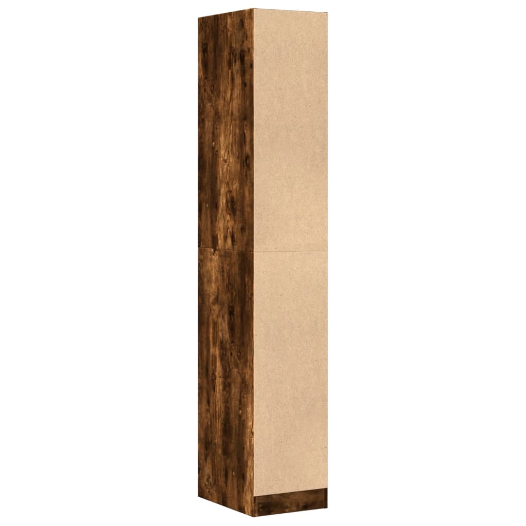 vidaXL Apothecary Cabinet Smoked Oak 30x41x174,5 cm Engineered Wood 6