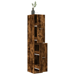 vidaXL Apothecary Cabinet Smoked Oak 30x41x174,5 cm Engineered Wood 1