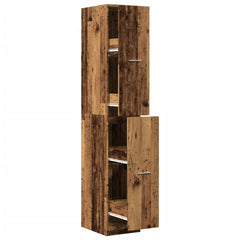 vidaXL Apothecary Cabinet Old Wood 30x41x174,5 cm Engineered Wood 2