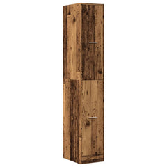 vidaXL Apothecary Cabinet Old Wood 30x41x174,5 cm Engineered Wood 4