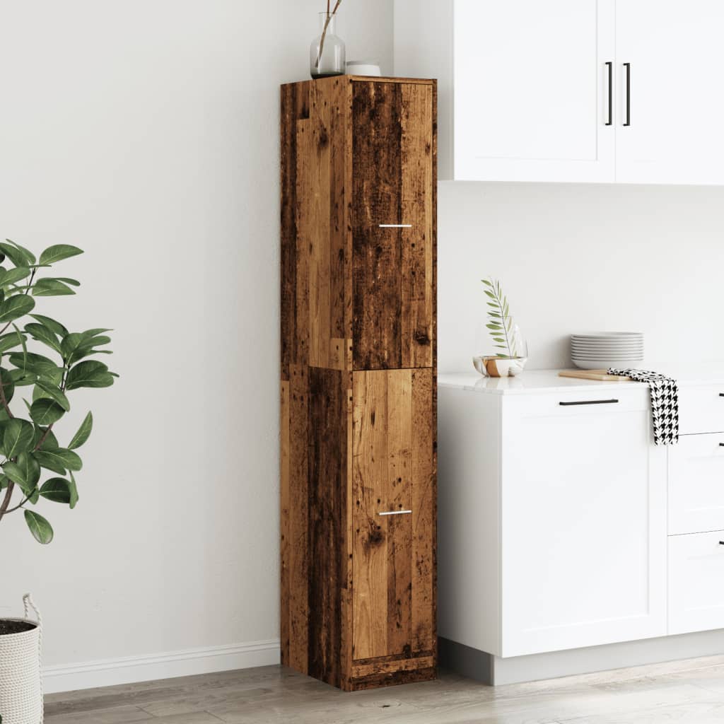 vidaXL Apothecary Cabinet Old Wood 30x41x174,5 cm Engineered Wood 3