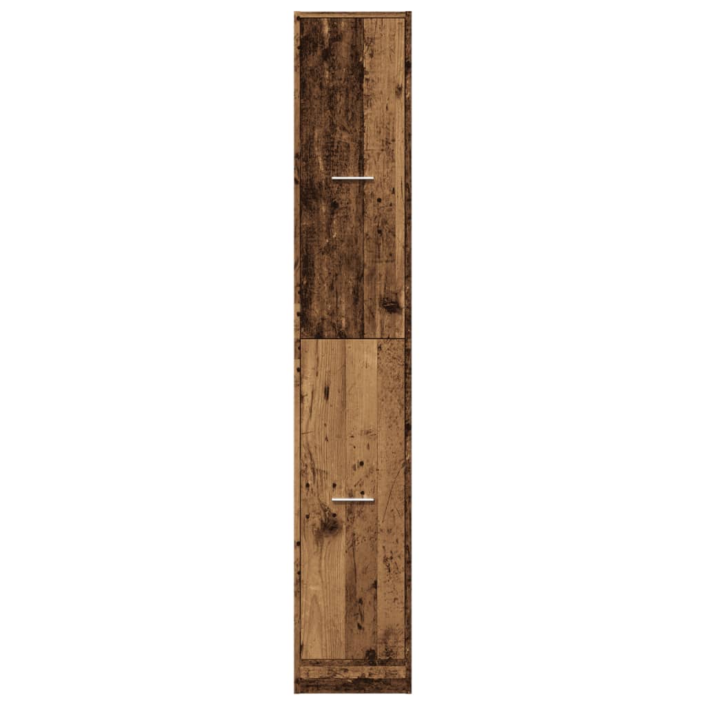 vidaXL Apothecary Cabinet Old Wood 30x41x174,5 cm Engineered Wood 5