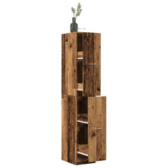 vidaXL Apothecary Cabinet Old Wood 30x41x174,5 cm Engineered Wood 1