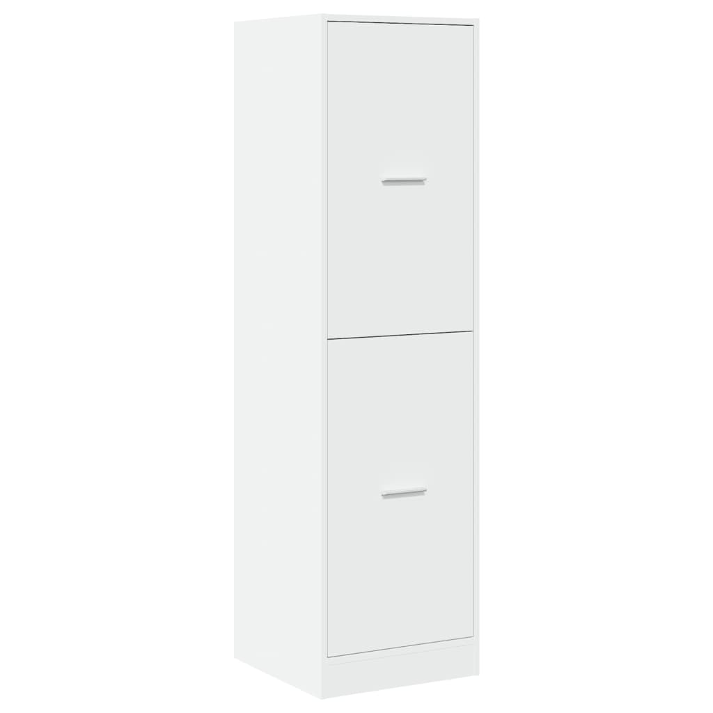 Apothecary Cabinet White Engineered Wood, image 4