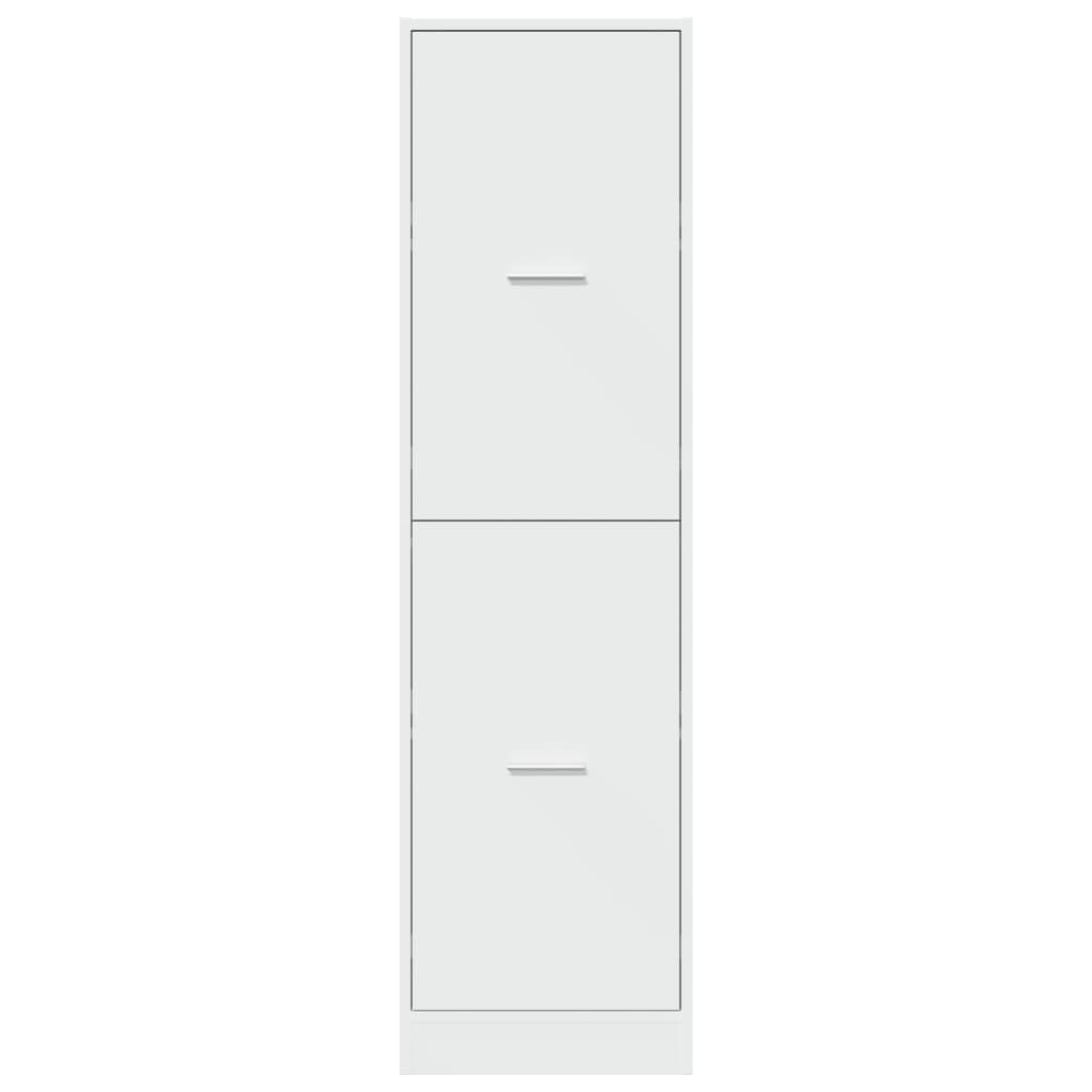 Apothecary Cabinet White Engineered Wood, image 5